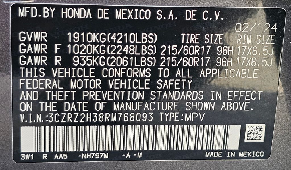 2024 Honda HR-V AWD LX