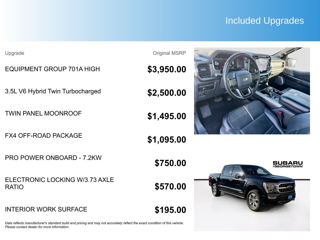 Used Car 2023 Ford F-150  Platinum For Sale Under $50,000 In Austin, Texas