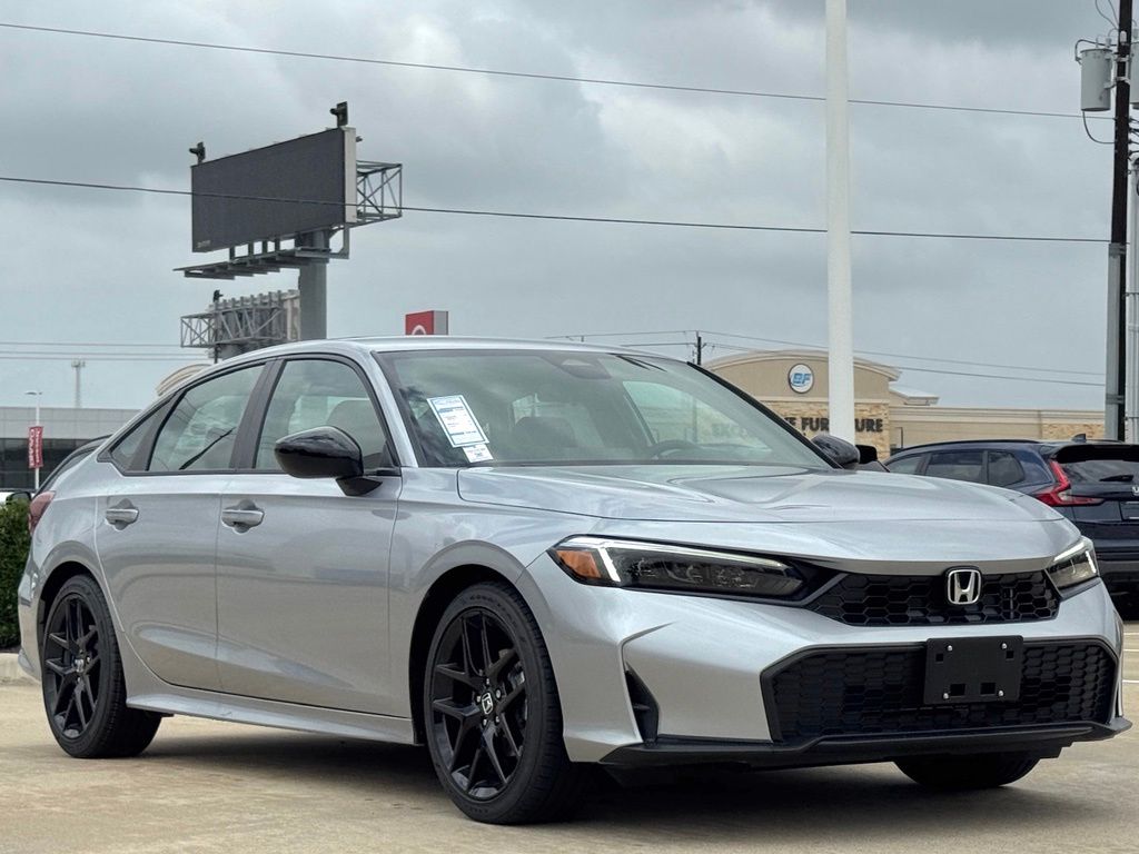 2026 Honda Civic Sport Silver at Emmons Autoplex