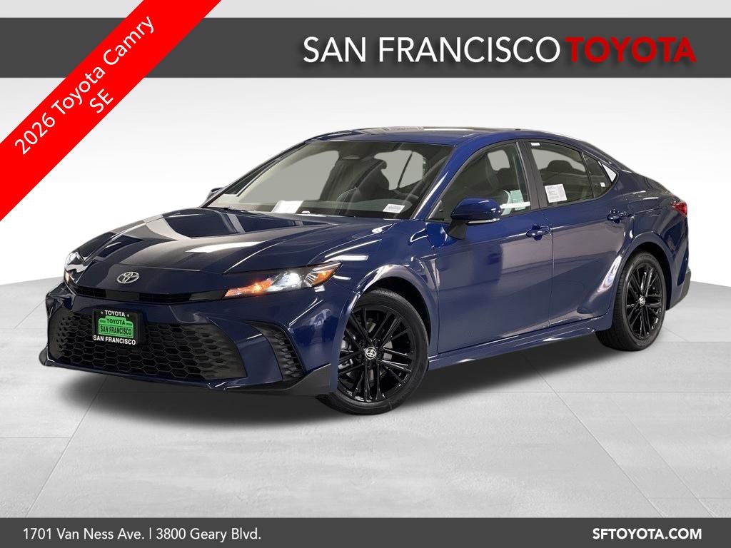 Blue 2026 Toyota Camry Sedan Front-Wheel Drive Continuously Variable Transmission