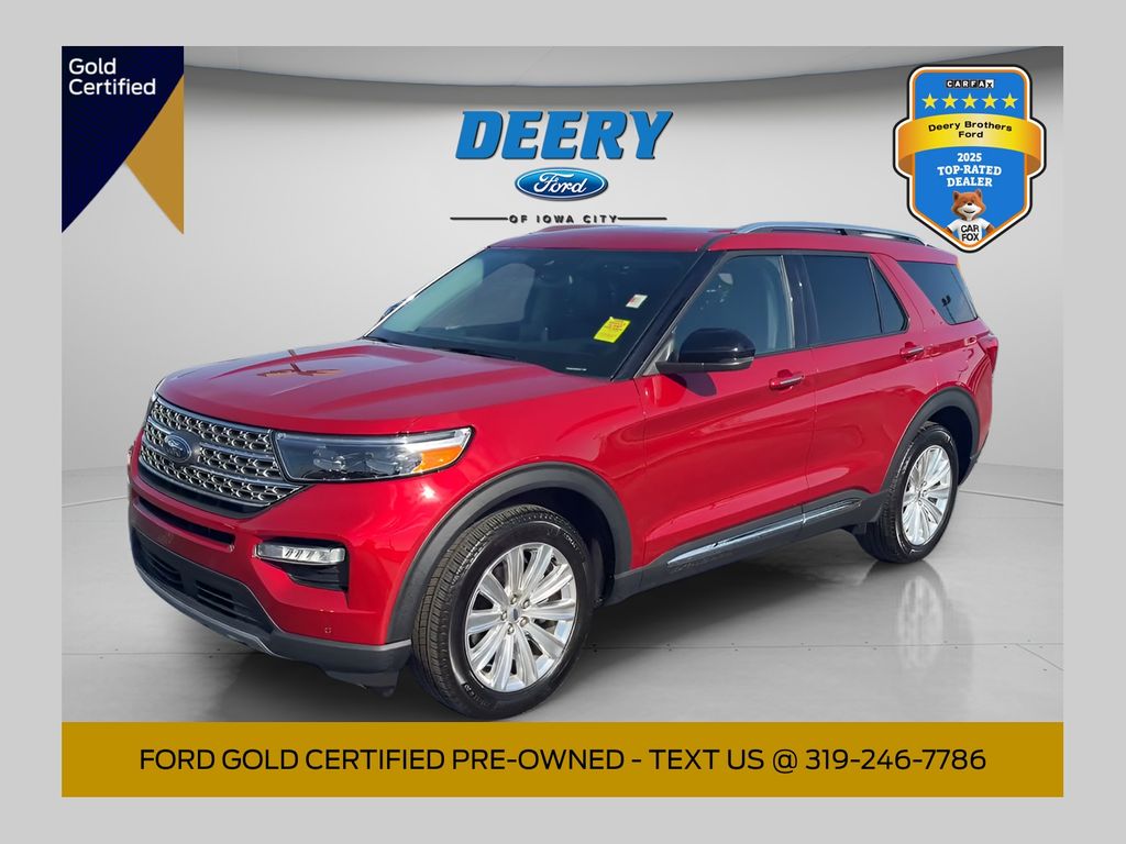 Rapid Red Metallic Tinted Clearcoat 2024 Ford Explorer SUV / Crossover All-Wheel Drive Automatic