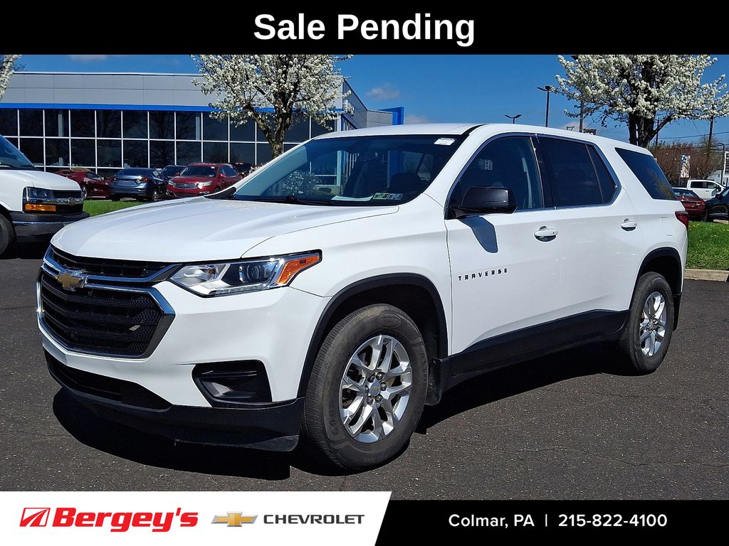 Summit White 2020 Chevrolet Traverse LS FWD SUV / Crossover Front-Wheel Drive 9-Speed Automatic