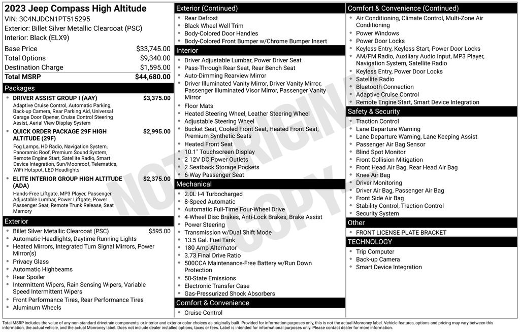 Used 2023 Silver Jeep High Altitude image 26