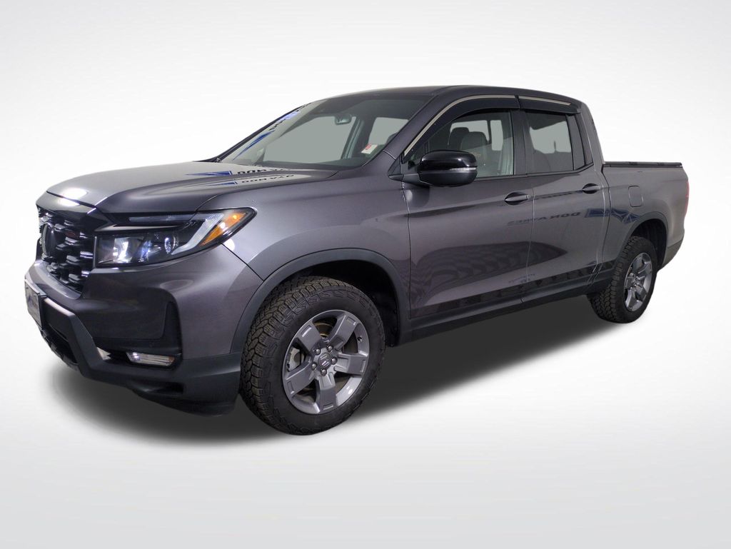 Gray (Modern Steel) 2025 Honda Ridgeline Pickup Truck All-Wheel Drive 9-Speed Automatic
