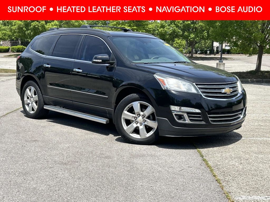 Black Metallic 2016 Chevrolet Traverse LTZ AWD SUV / Crossover All-Wheel Drive 6-Speed Automatic