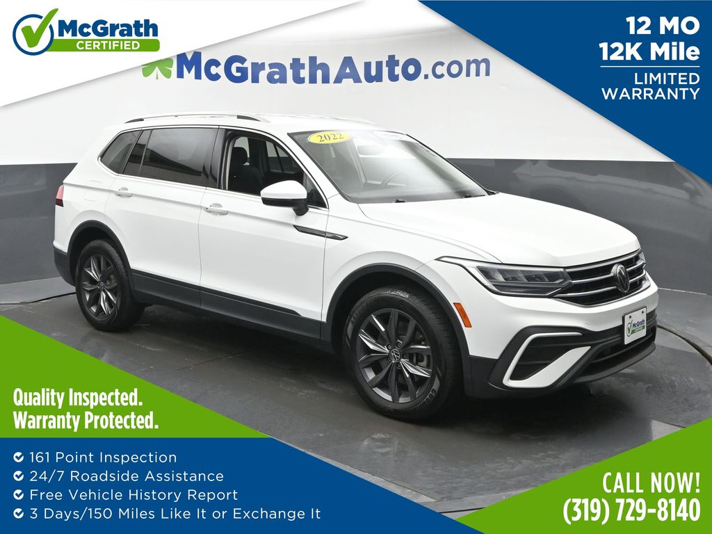 White 2022 Volkswagen Tiguan SUV / Crossover All-Wheel Drive 8-Speed Automatic