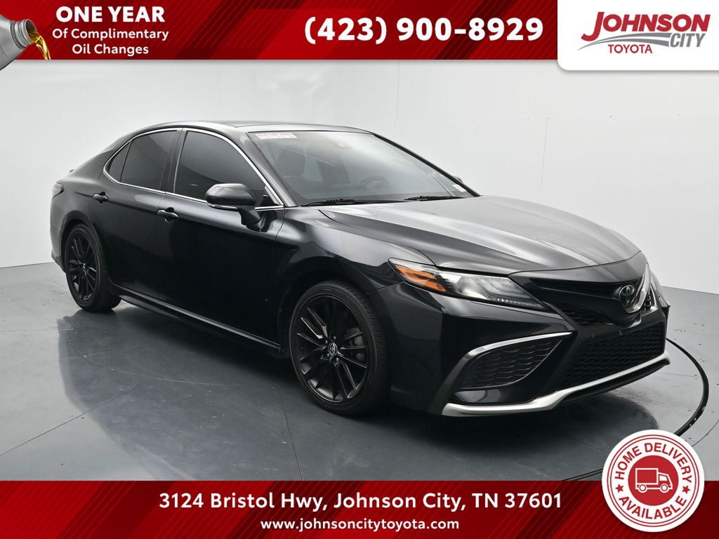 Midnight Black Metallic 2022 Toyota Camry Sedan All-Wheel Drive 8-Speed Automatic