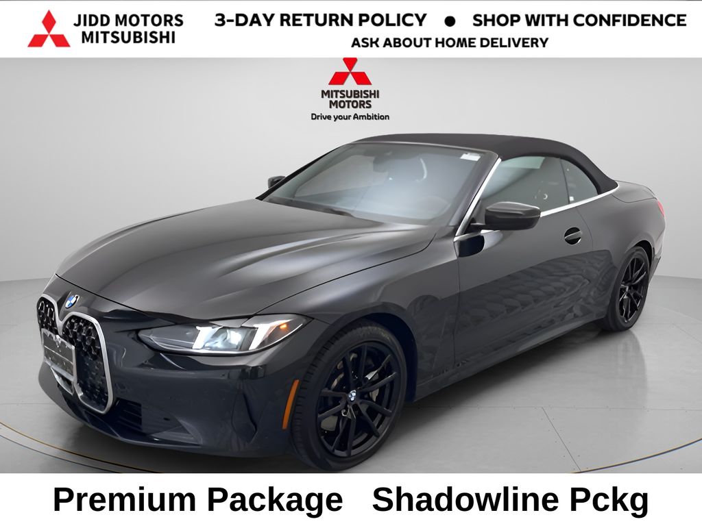 Black Sapphire Metallic 2025 BMW 4 Series Convertible All-Wheel Drive 8-Speed Automatic