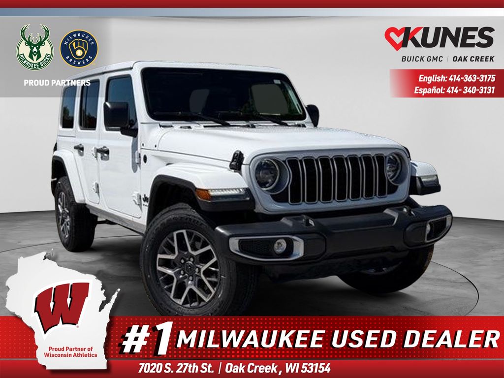 Bright White Clearcoat 2025 Jeep Wrangler SUV / Crossover Four-Wheel Drive 8-Speed Automatic
