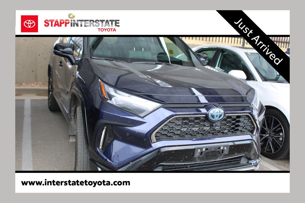 Blueprint/Midnight Black Metallic 2024 Toyota RAV4 Prime XSE AWD SUV / Crossover All-Wheel Drive Continuously Variable Transmission