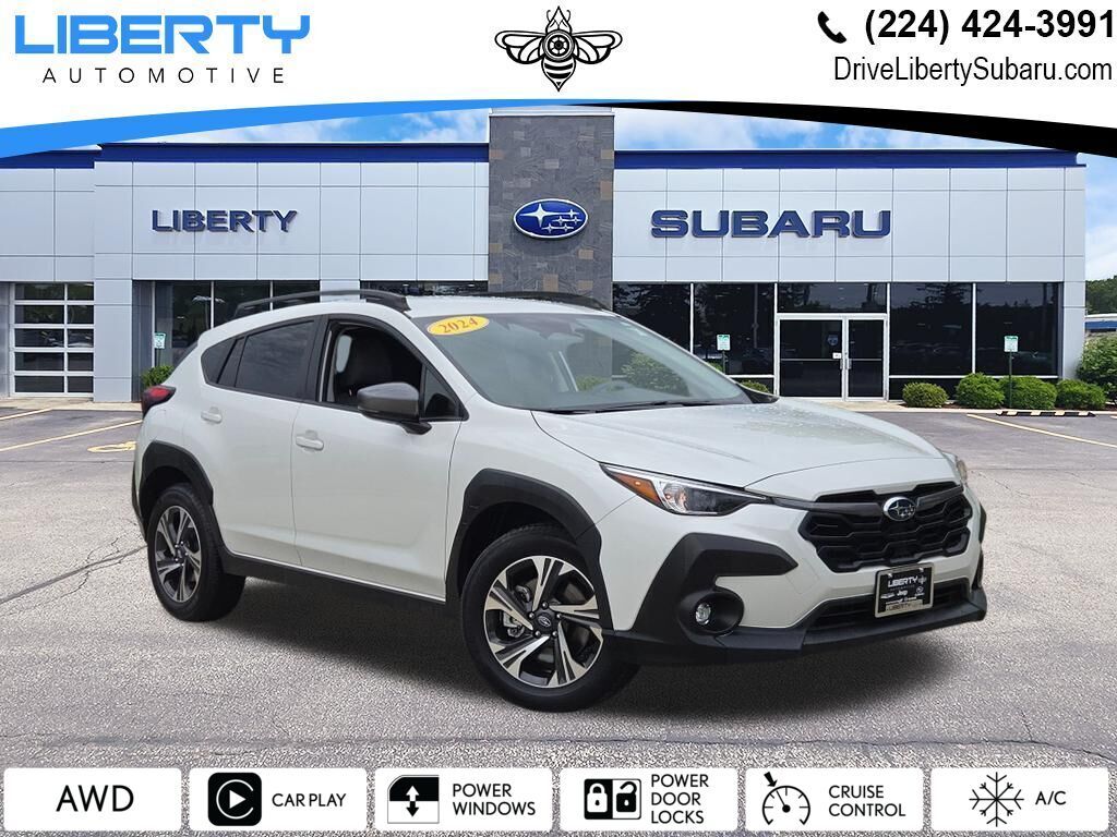 Crystal White Pearl 2024 Subaru Crosstrek SUV / Crossover All-Wheel Drive Continuously Variable Transmission