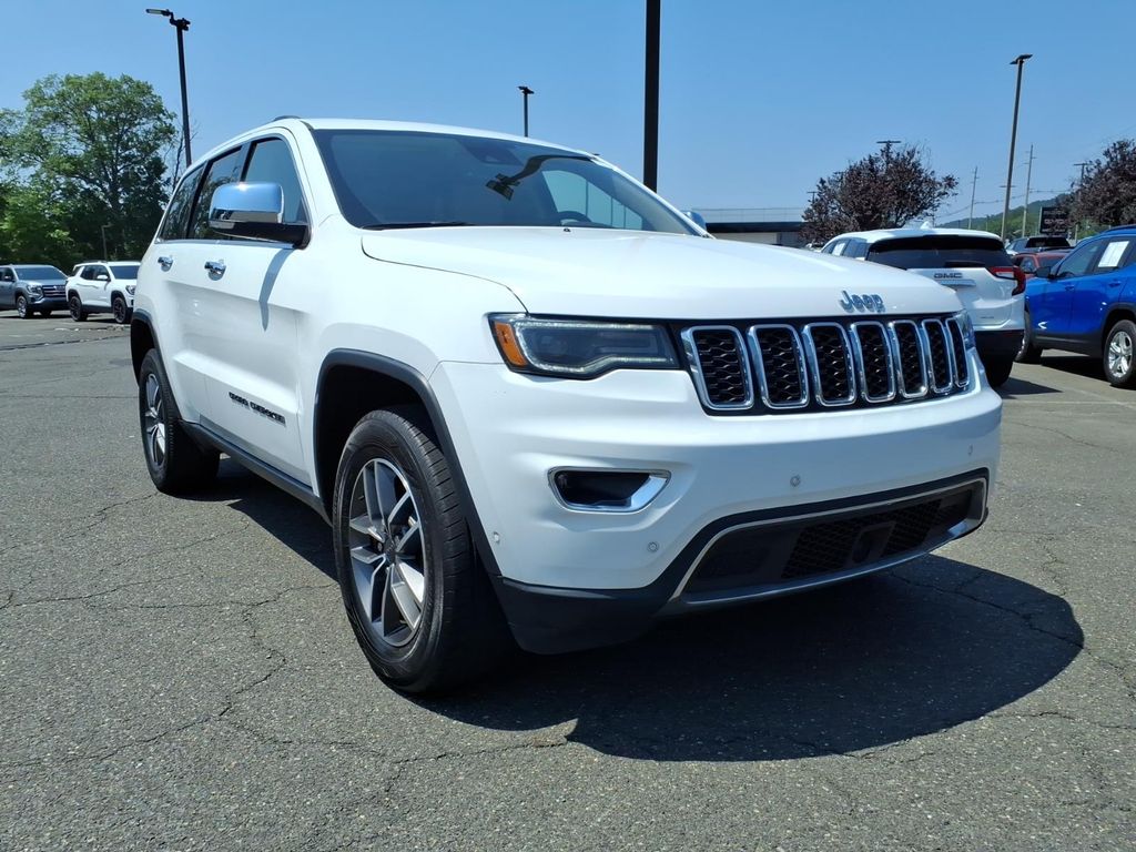 Bright White Clearcoat 2021 Jeep Grand Cherokee SUV / Crossover Four-Wheel Drive 8-Speed Automatic