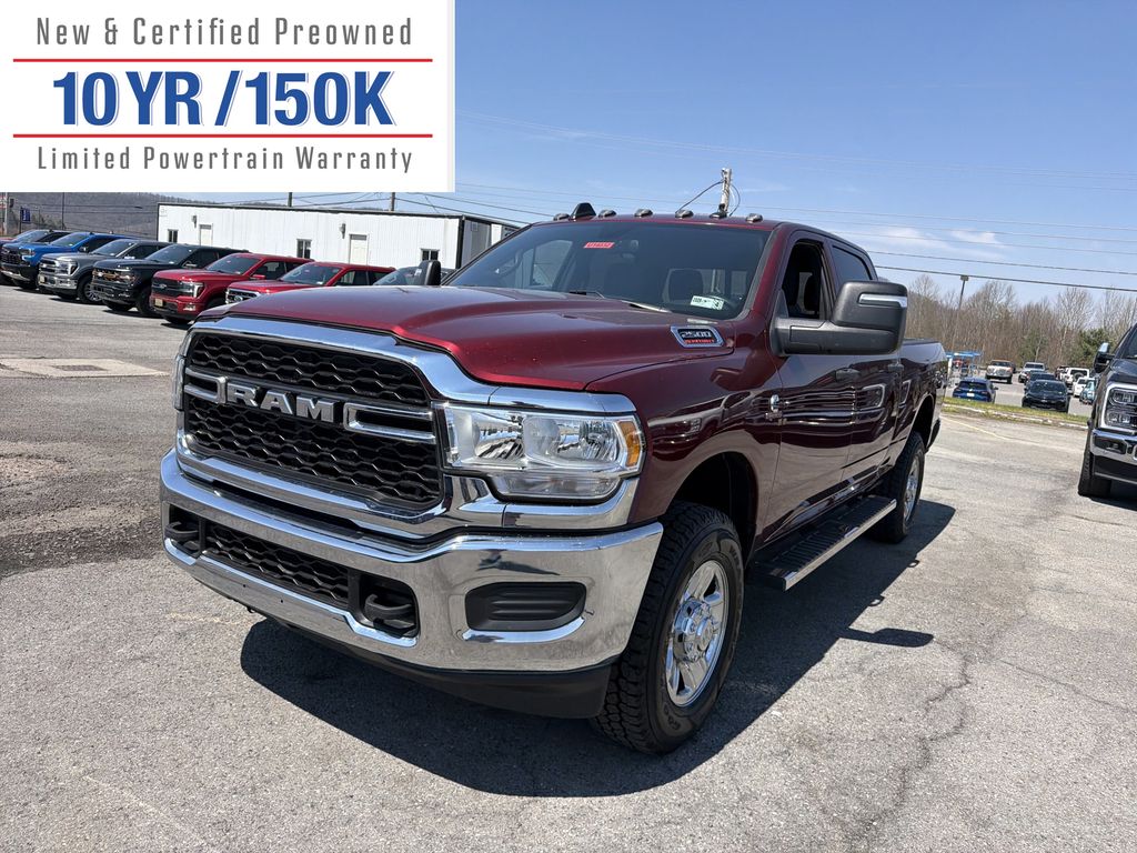 Delmonico Red Pearlcoat 2024 RAM 2500 Tradesman Crew Cab 4WD Pickup Truck Four-Wheel Drive 6-Speed Automatic