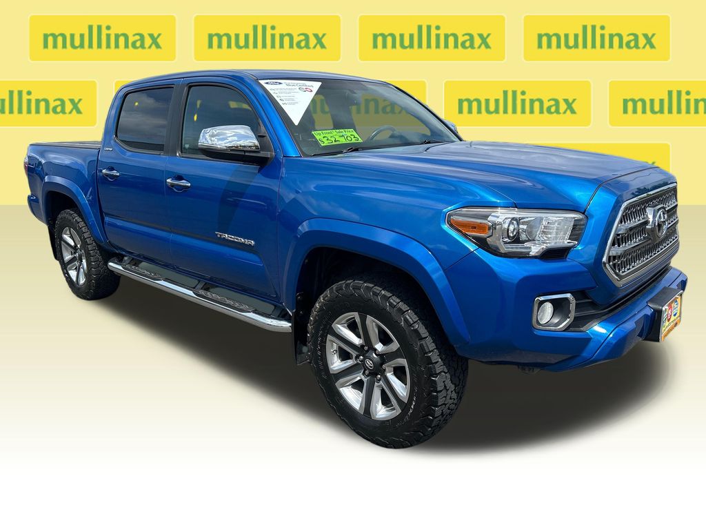 Blazing Blue Pearl 2017 Toyota Tacoma Pickup Truck Four-Wheel Drive 6-Speed Automatic