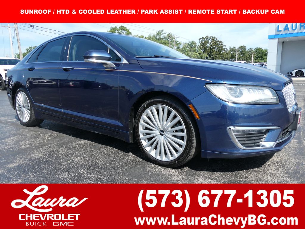 Midnight Sapphire Blue Metallic 2017 Lincoln MKZ Sedan Front-Wheel Drive 6-Speed Automatic