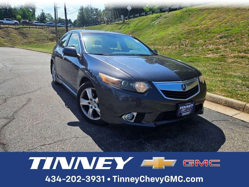 Gray 2012 Acura TSX Sedan FWD with Technology Package Sedan Front-Wheel Drive 5-Speed Automatic