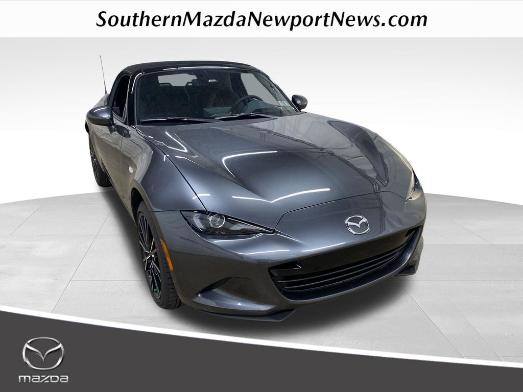 Machine Gray Metallic 2026 Mazda MX-5 Miata Convertible Rear-Wheel Drive Manual