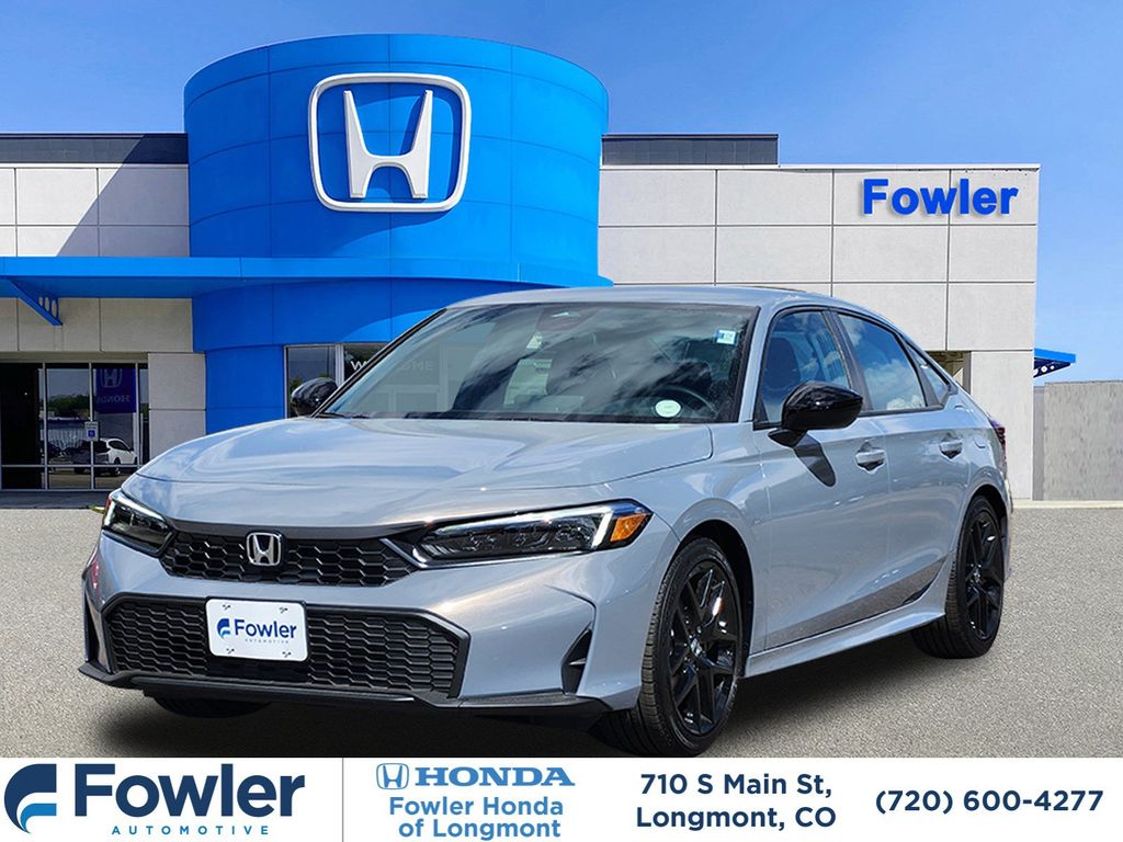 Urban Gray Pearl 2026 Honda Civic Sedan Front-Wheel Drive Continuously Variable Transmission