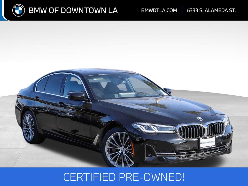 Jet Black 2023 BMW 5 Series 530i RWD Sedan Rear-Wheel Drive 8-Speed Automatic