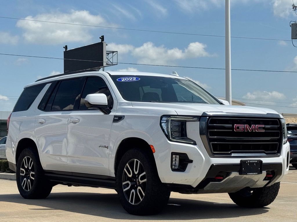 2022 GMC Yukon AT4 White at Big Star Chrysler Jeep Dodge Ram 