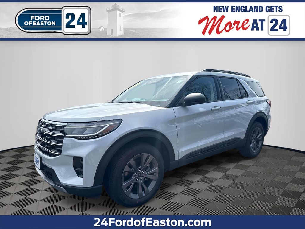 White Metallic 2026 Ford Explorer SUV / Crossover All-Wheel Drive Automatic