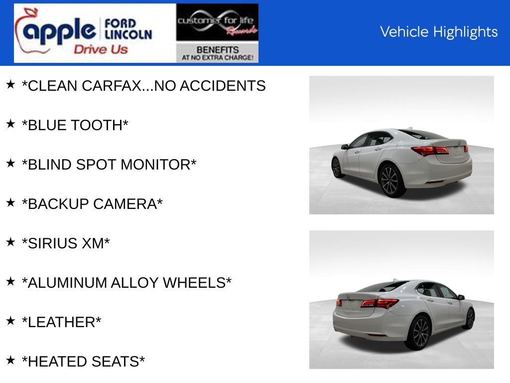 2015 Acura TLX V6 Tech