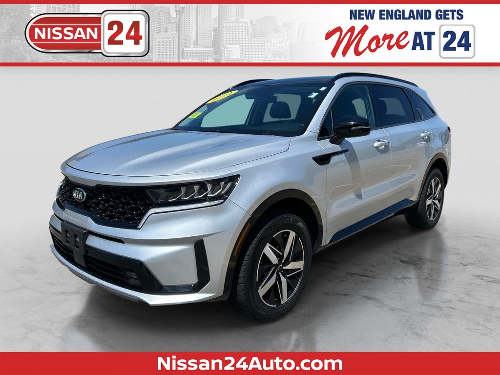 Sparkling Silver 2021 Kia Sorento SUV / Crossover All-Wheel Drive 8-Speed Dual Clutch