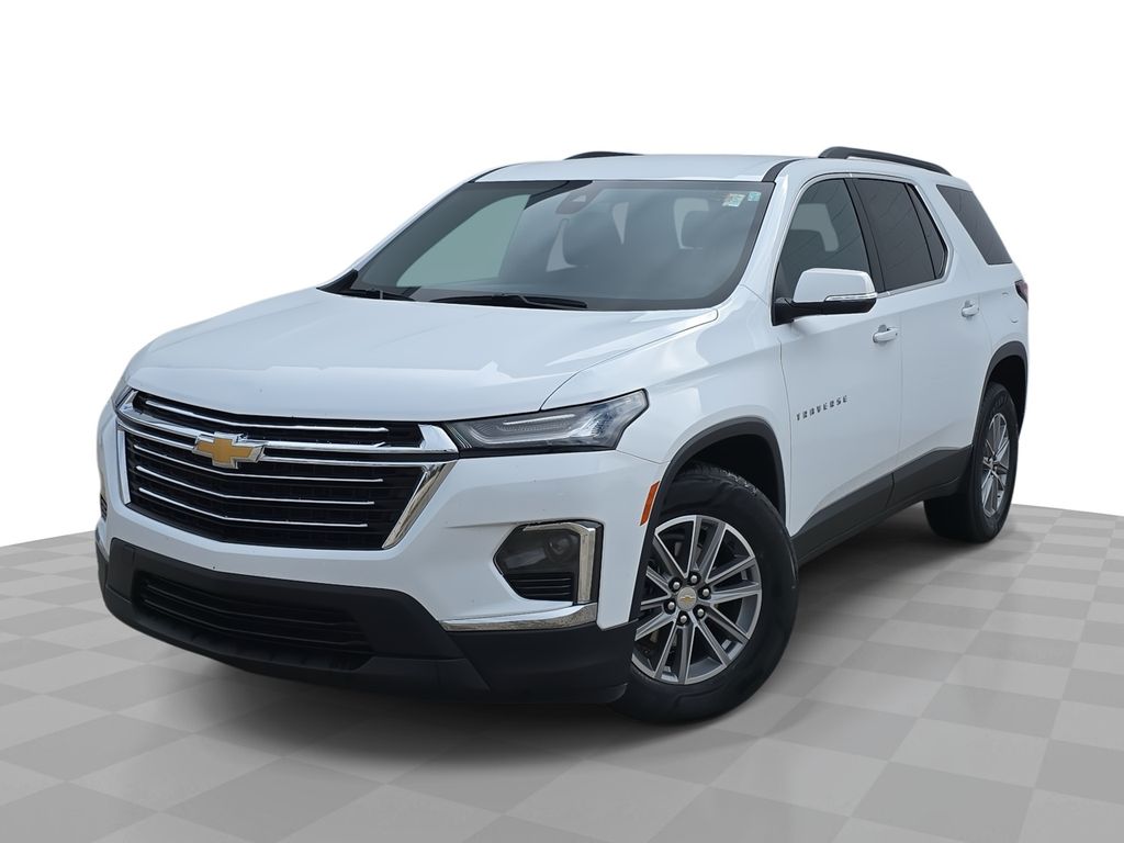Summit White 2023 Chevrolet Traverse LT Cloth AWD SUV / Crossover Four-Wheel Drive 9-Speed Automatic