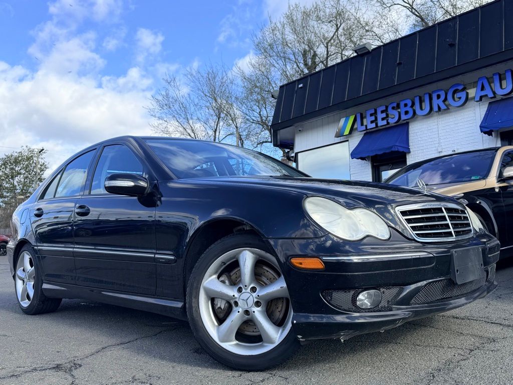 Black 2006 Mercedes-Benz C-Class C 230 Sport Sedan Rear-Wheel Drive 7-Speed Automatic