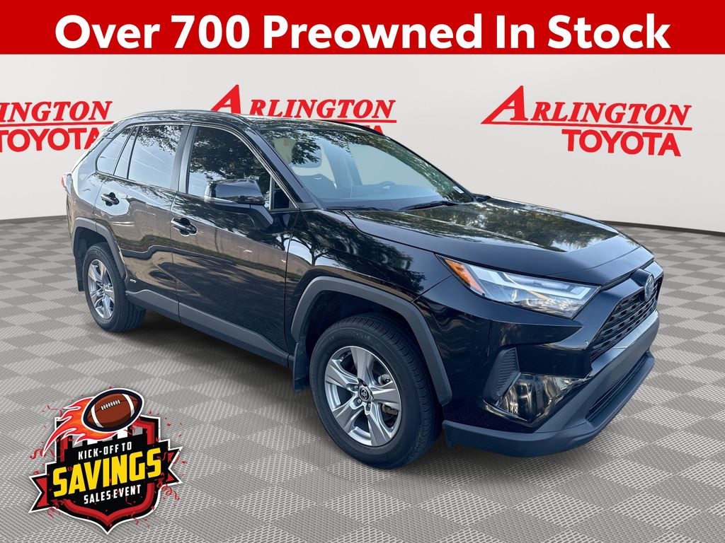 Midnight Black Metallic 2024 Toyota RAV4 Hybrid SUV / Crossover All-Wheel Drive Continuously Variable Transmission