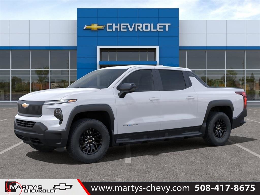 Summit White 2024 Chevrolet Silverado EV Work Truck with 4WT e4WD Pickup Truck All-Wheel Drive 1-Speed Automatic