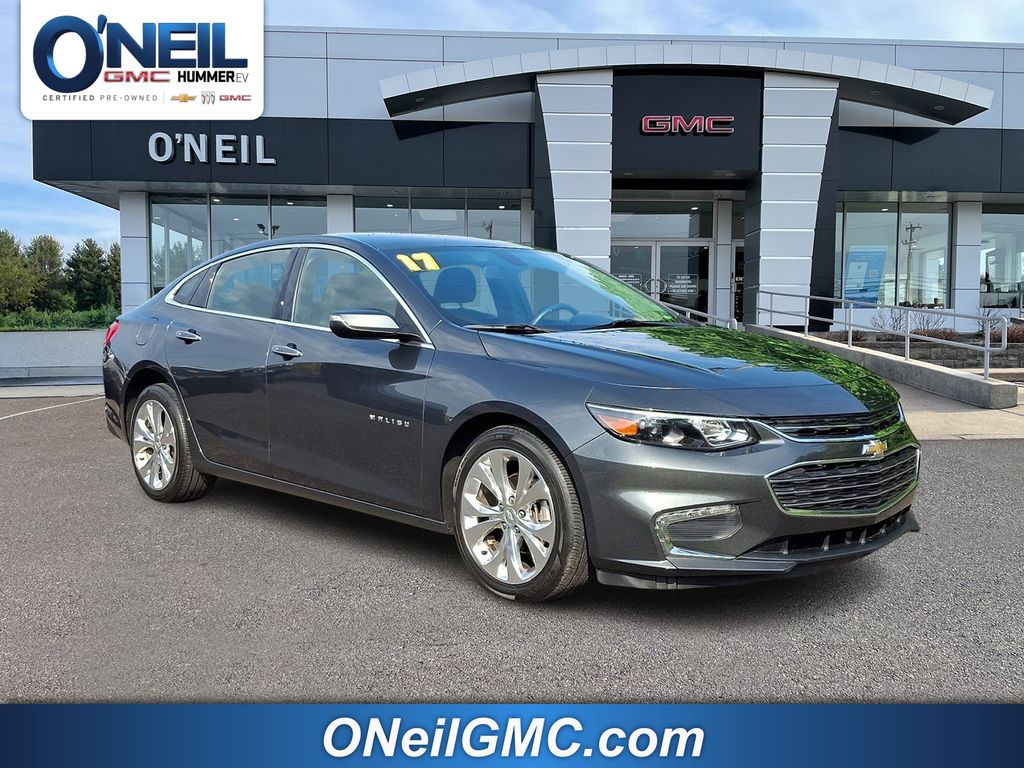 Nightfall Gray Metallic 2017 Chevrolet Malibu Sedan Front-Wheel Drive 9-Speed Automatic