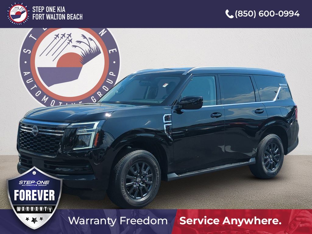 Super Black 2025 Nissan Armada SUV / Crossover Four-Wheel Drive 9-Speed Automatic