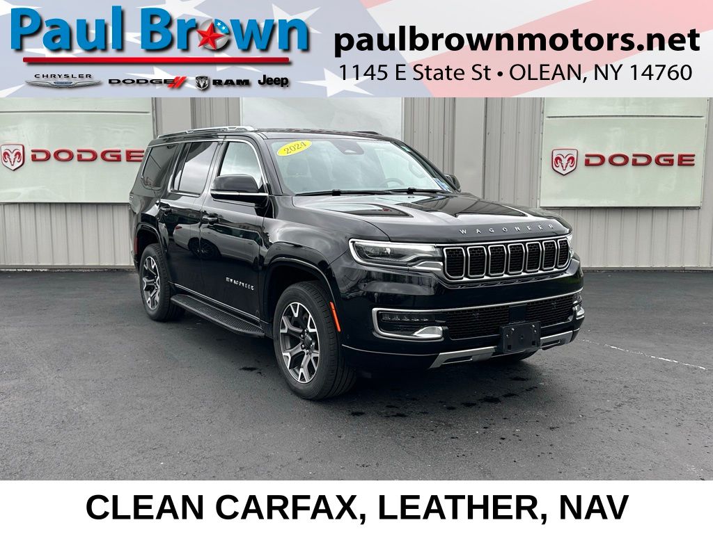 Diamond Black Crystal Pearlcoat 2024 Jeep Wagoneer SUV / Crossover Four-Wheel Drive 8-Speed Automatic