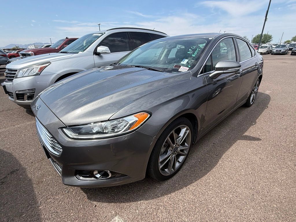 Sterling Gray Metallic 2014 Ford Fusion Sedan All-Wheel Drive Automatic