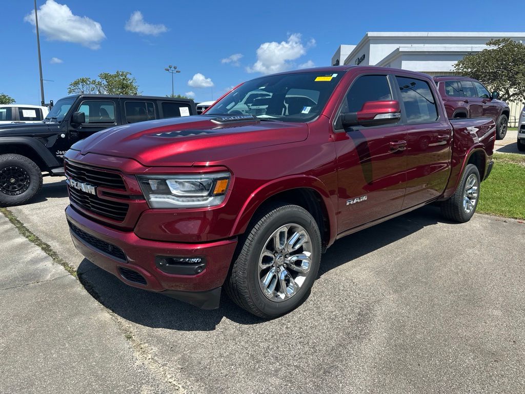 Delmonico Red Pearlcoat 2021 RAM 1500 Pickup Truck Four-Wheel Drive 8-Speed Automatic