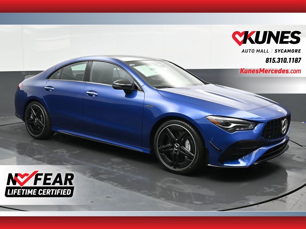Starling Blue Metallic 2025 Mercedes-Benz CLA Coupe All-Wheel Drive 8-Speed Automatic