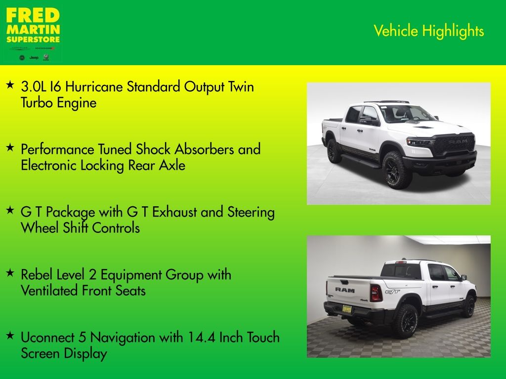 new 2026 Ram 1500 car, priced at $69,835