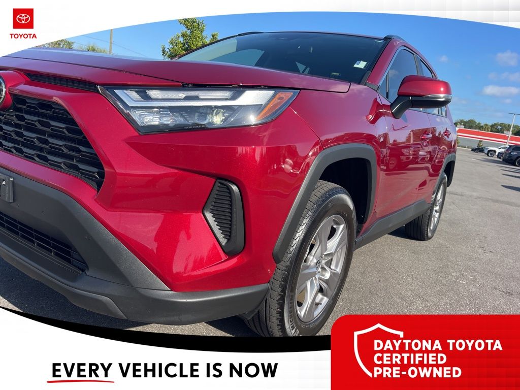 Certified 2022 Toyota RAV4 XLE with VIN 2T3P1RFV0NW273929 for sale in Daytona Beach, FL