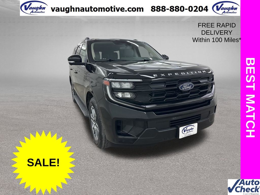 Black Metallic 2025 Ford Expedition Active 4WD SUV / Crossover Four-Wheel Drive Automatic