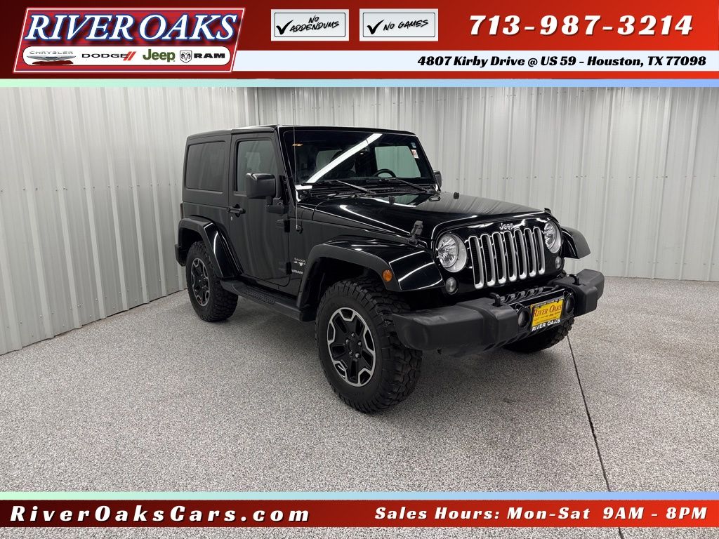 Black Clearcoat 2016 Jeep Wrangler Sahara 4WD SUV / Crossover Four-Wheel Drive 5-Speed Automatic