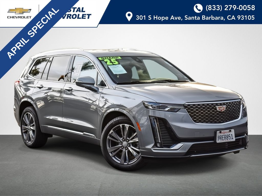 Argent Silver Metallic 2025 Cadillac XT6 Premium Luxury FWD SUV / Crossover Front-Wheel Drive 9-Speed Automatic