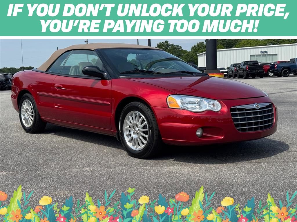 Inferno Red Tinted Pearlcoat 2004 Chrysler Sebring LXi Convertible FWD Convertible Front-Wheel Drive 4-Speed Automatic