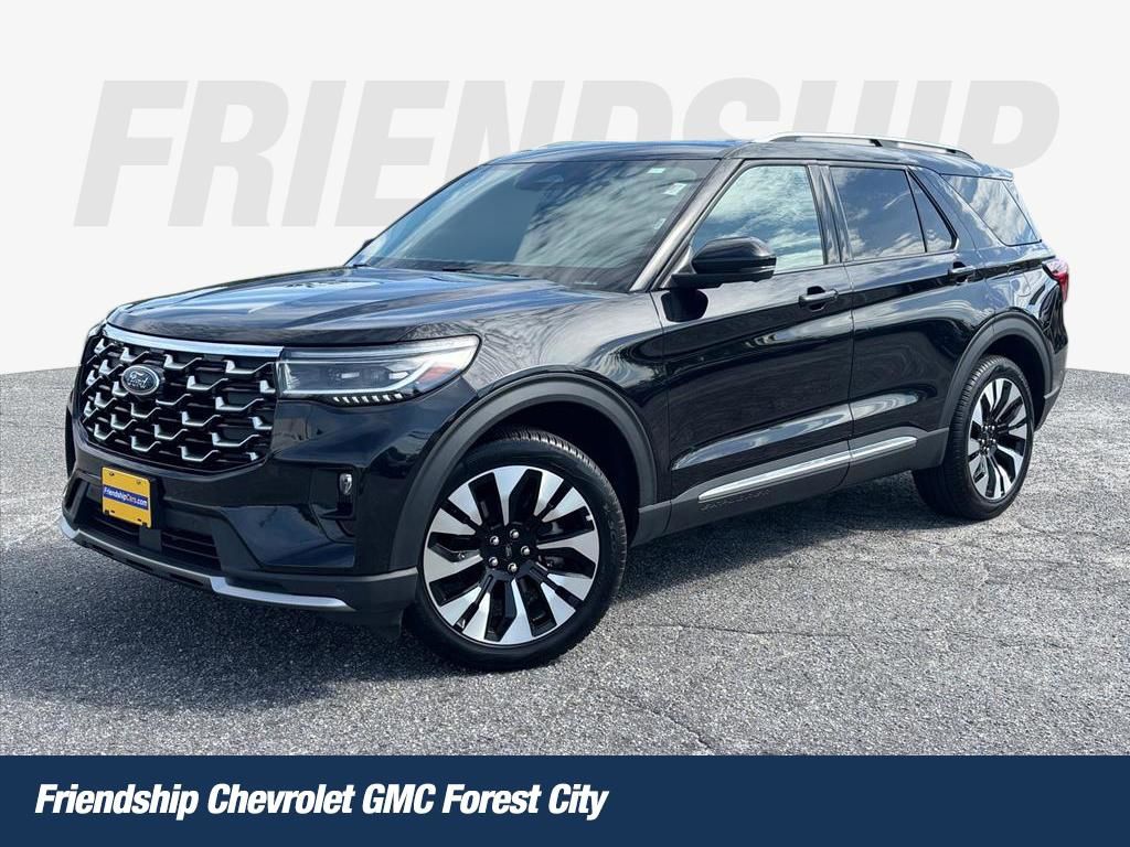 Black Metallic 2025 Ford Explorer Platinum AWD SUV / Crossover All-Wheel Drive Automatic