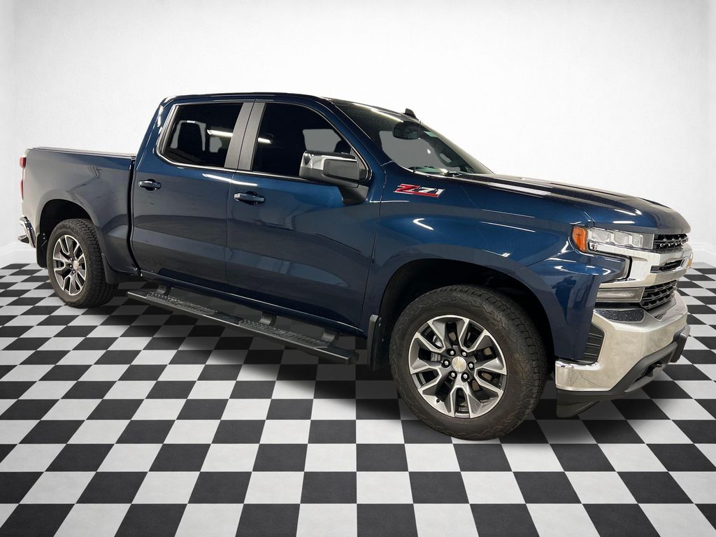 Northsky Blue Metallic 2019 Chevrolet Silverado 1500 LT Crew Cab 4WD Pickup Truck Four-Wheel Drive 8-Speed Automatic