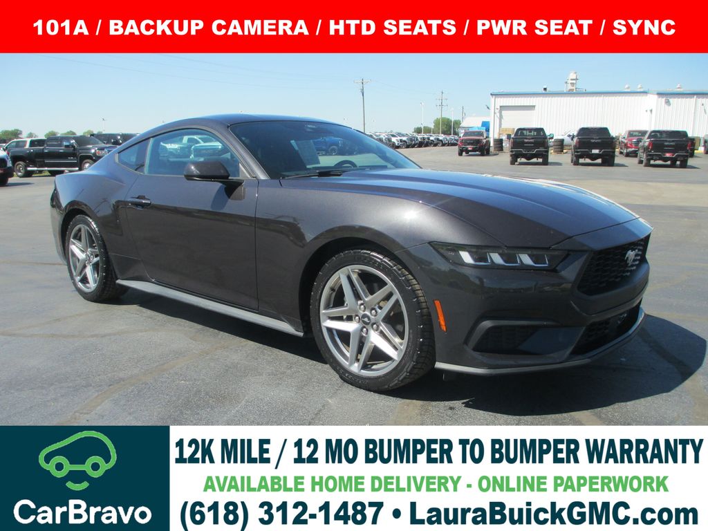 Dark Matter Gray Metallic 2024 Ford Mustang EcoBoost Fastback RWD Coupe Rear-Wheel Drive Automatic