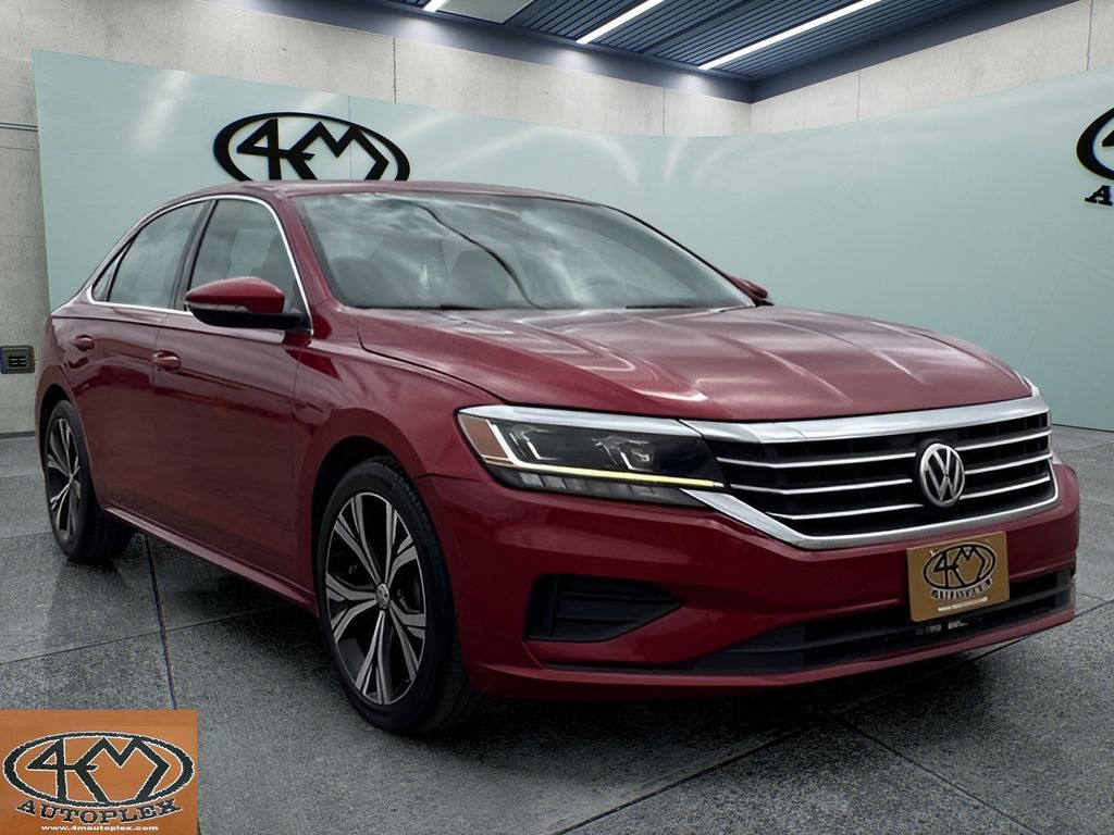 Red 2021 Volkswagen Passat 2.0T SE FWD Sedan Front-Wheel Drive 6-Speed Automatic