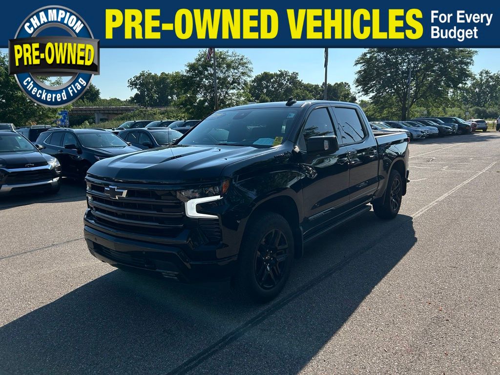 Black 2024 Chevrolet Silverado 1500 Pickup Truck Four-Wheel Drive Automatic
