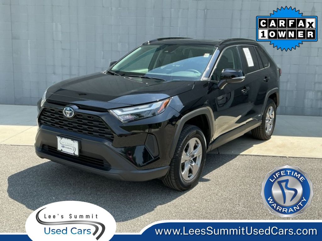 Midnight Black Metallic 2024 Toyota RAV4 Hybrid SUV / Crossover All-Wheel Drive Continuously Variable Transmission