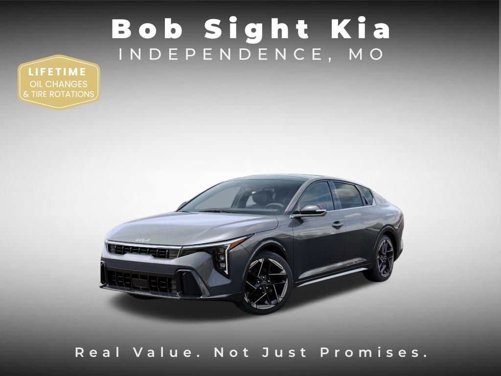 Steel Gray 2026 Kia K4 GT-Line FWD Sedan Front-Wheel Drive Continuously Variable Transmission